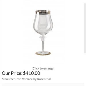 Versace Medusa D’Or Brandy Glass